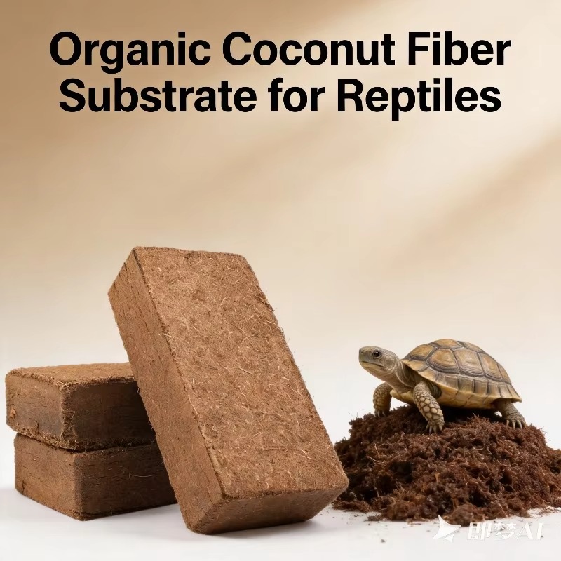 Sphagnum Moss Dry - Reptielbedding Gecomprimeerde Kokosvezelblok 500g Ontzouten Kokosvezel